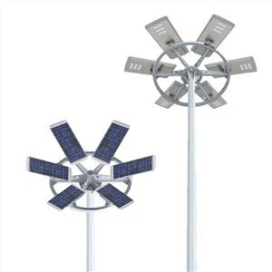 Āra dārzs Viss vienā integrēts saules LED ielas apgaismojums