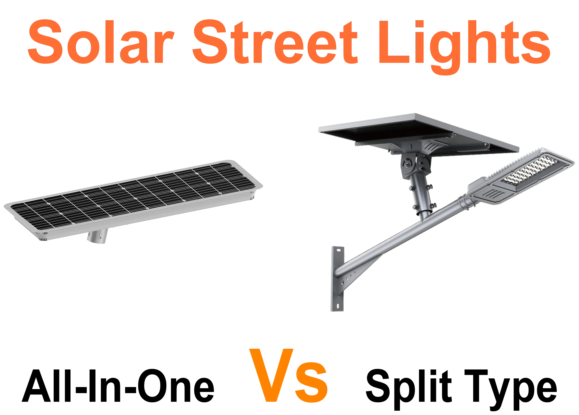 Viss-vienā un dalītā tipa saules ielu apgaismojums: kurš ir labāks?